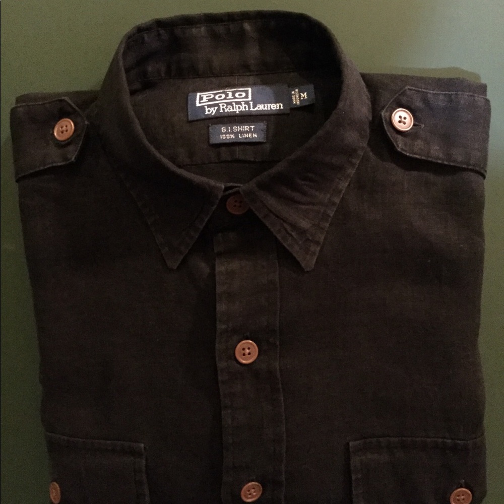 Used Ralph Lauren Linen Blend Military Shirt